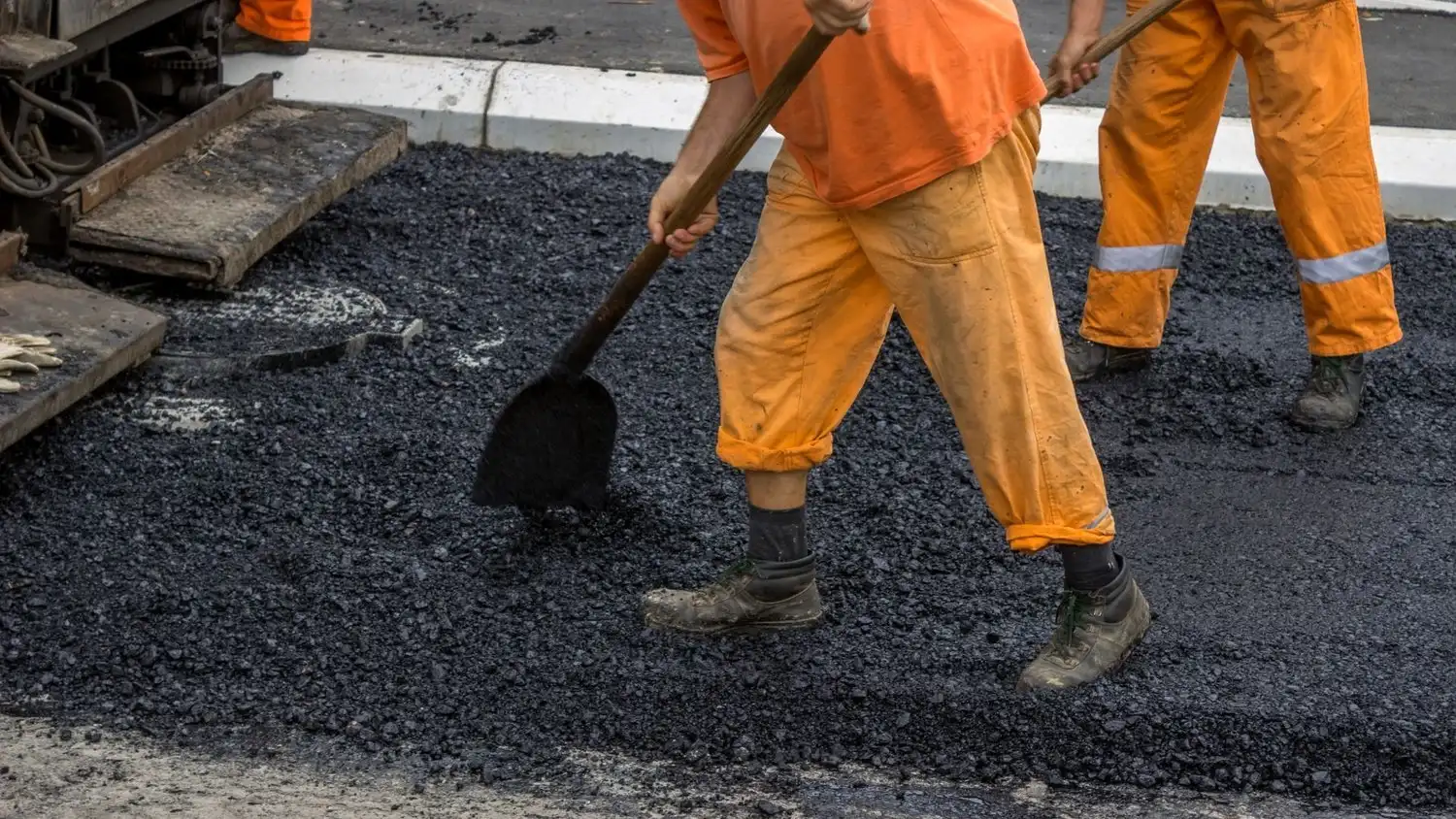 road construction crew